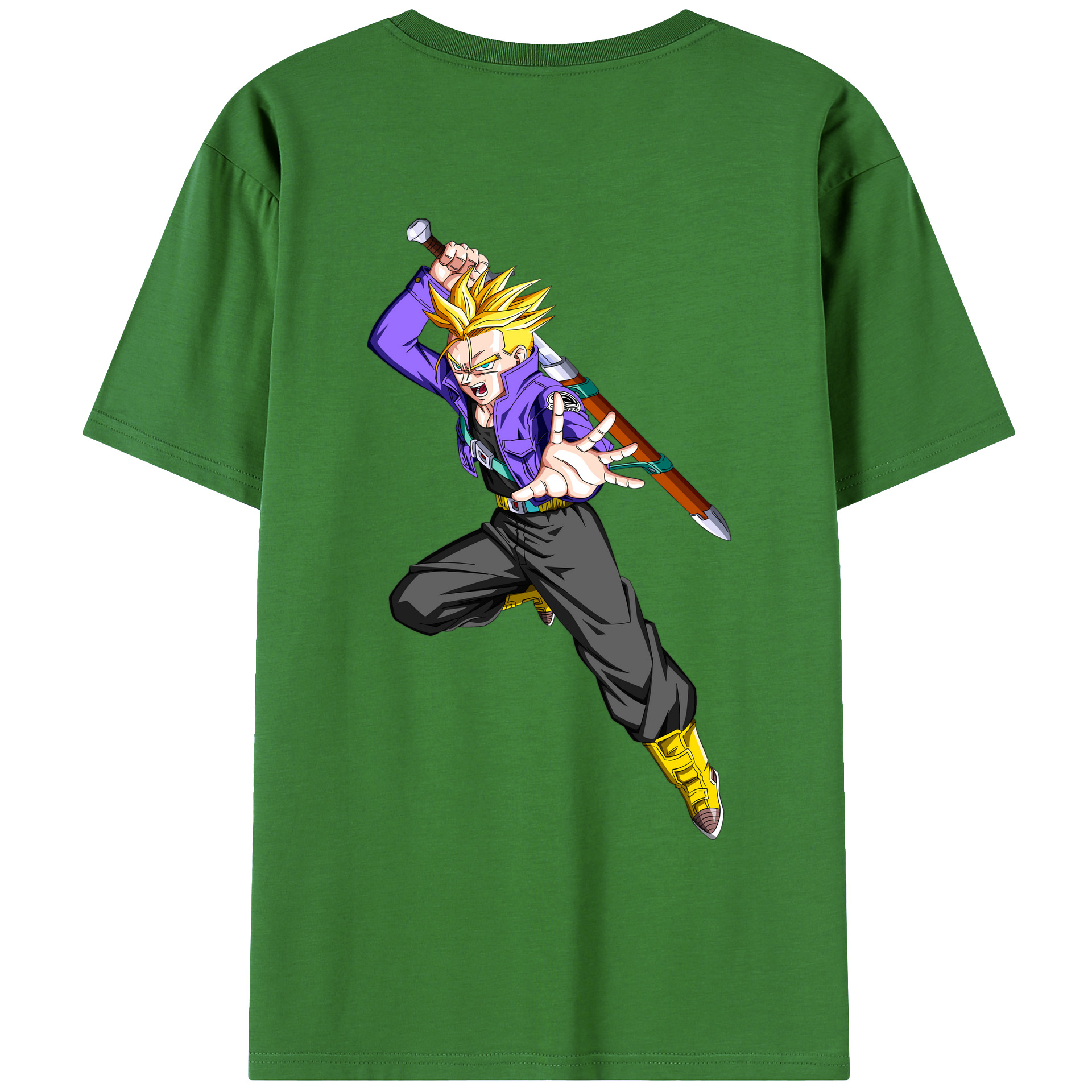 （画像用） ドラゴンボール トランクス（Torankusu）DRAGON BALL Trunks レディース半袖Tシャツ(バックプリント)